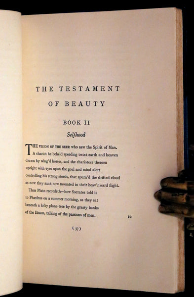 1941 Rare Book in a Beautiful Hatchards Binding - The Testament of Beauty by Robert Bridges.
