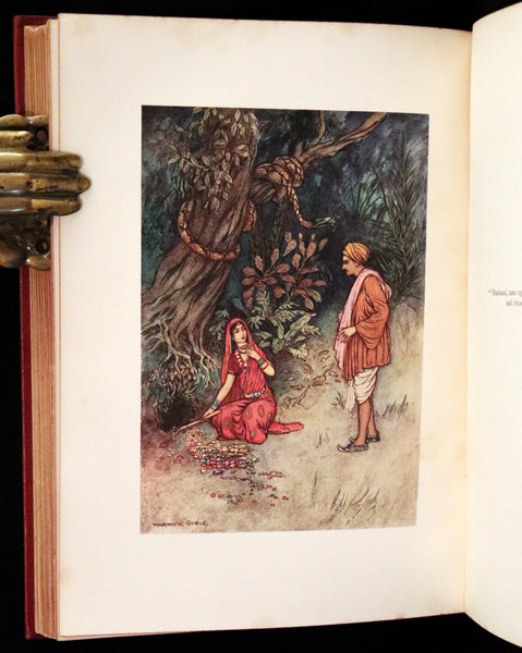 1912 Rare First Edition - Folk-Tales of Bengal Illustrated by Warwick Goble. Bengal's Fairy Tale.
