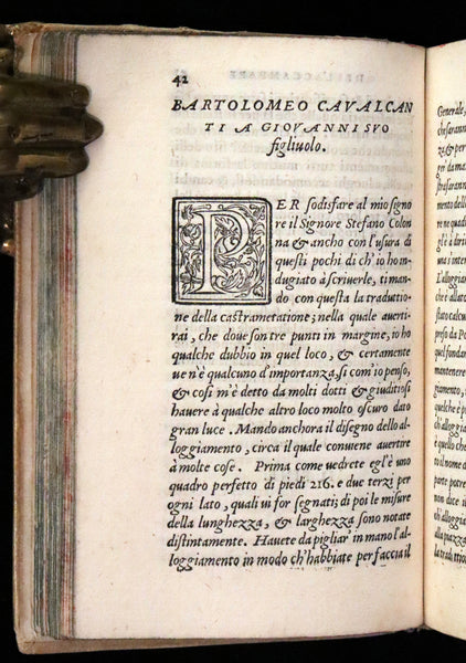 1552 Scarce Italian Vellum Book - Polybius, On the Formation of the Roman Military Camps. Polibio, Del Modo d'Accampare.