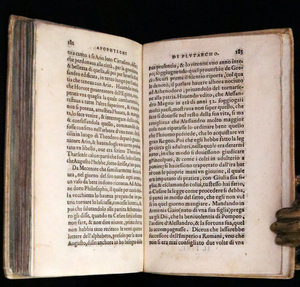 1552 Scarce Italian Vellum Book - Polybius, On the Formation of the Roman Military Camps. Polibio, Del Modo d'Accampare.