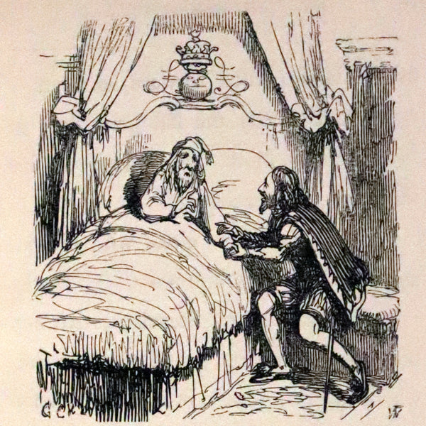 1858 Rare First Edition - Stenelaus and Amylda, A Christmas Legend for Children of a Larger Growth, Illustrated by Cruikshank.