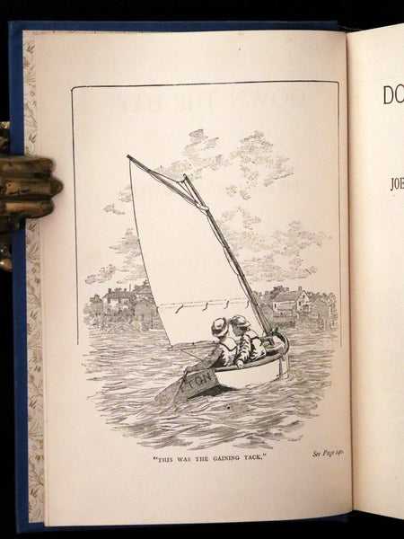 1890 Rare First Edition - Down the Bay or Joe and I on Salt Water, Illustrated.