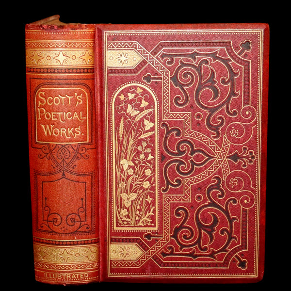 1861 Rare 1stED illustrated by Keeley Halswelle ~ Poetical Works of Walter Scott. Lady of the Lake.