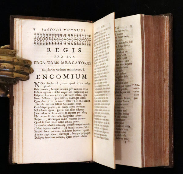 1698 Rare Latin Book ~ Poems of Jean-Baptiste de Santeul - Joannis Baptistae Santolii Victorini Operum Omnium.