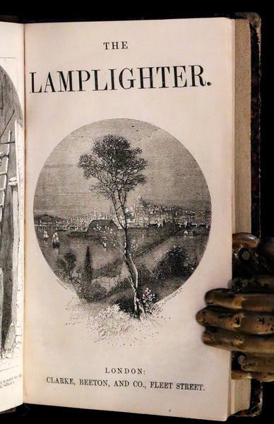 1854 Scarce Victorian First Edition - The Lamplighter by Maria Susanna Cummins.