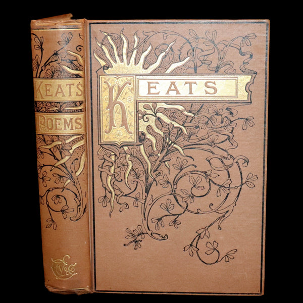 1885 Rare Victorian Book - The Poetical Works of John Keats. Illustrated.