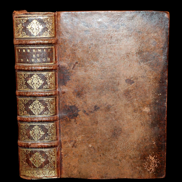 1690 Rare Latin French Bible - Book of Jeremiah and Baruch - Jeremie et Baruch.