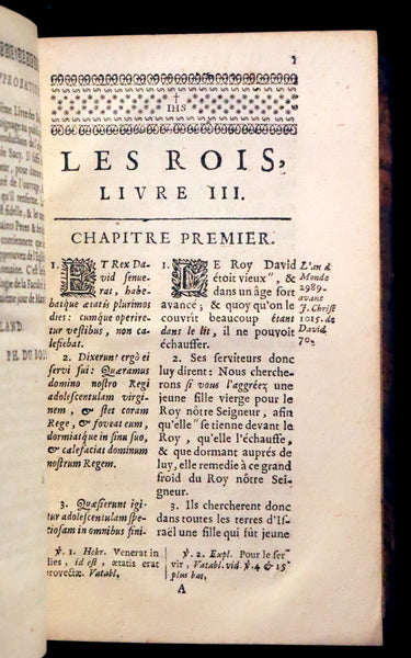 1687 Rare Latin French Bible - The Last Two Books of King - Deux Dernier Livres Des Rois.