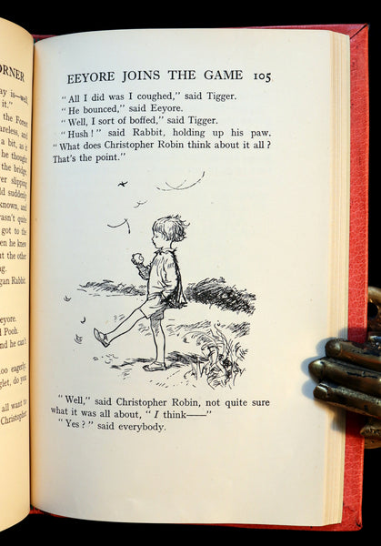 1928 First UK Edition - A. A. Milne & Ernest H. Shepard - The HOUSE at POOH CORNER. Finely Bound.