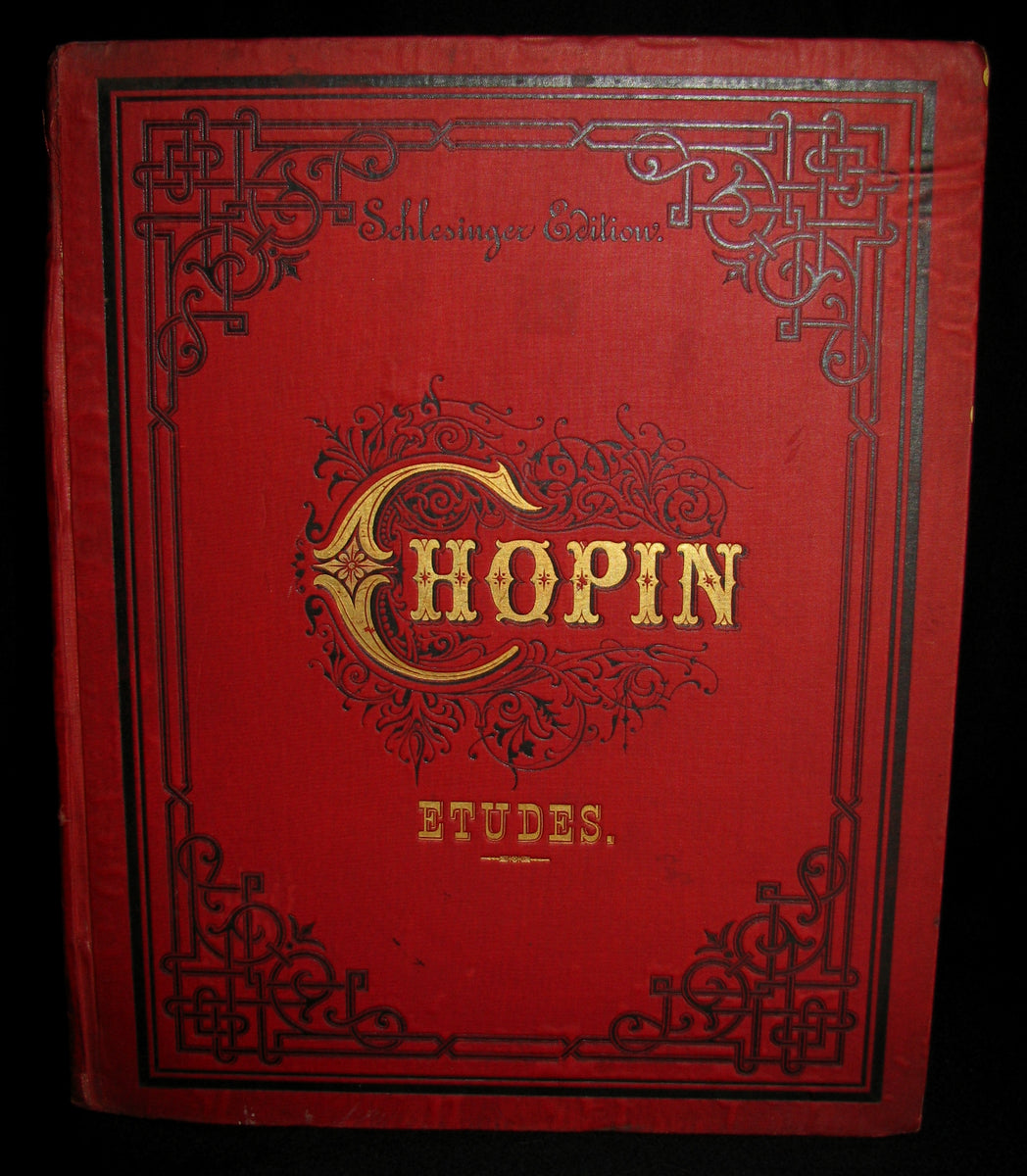 1880's Very Rare Victorian Edition Of Frederick CHOPIN 's ETUDES For P ...