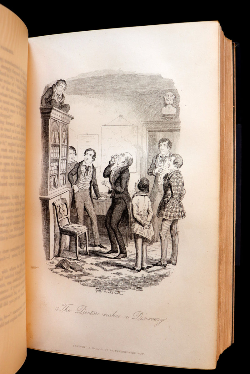 1850 First Edition Bound by Sangorski - FRANK FAIRLEGH Illustrated by Cruikshank.
