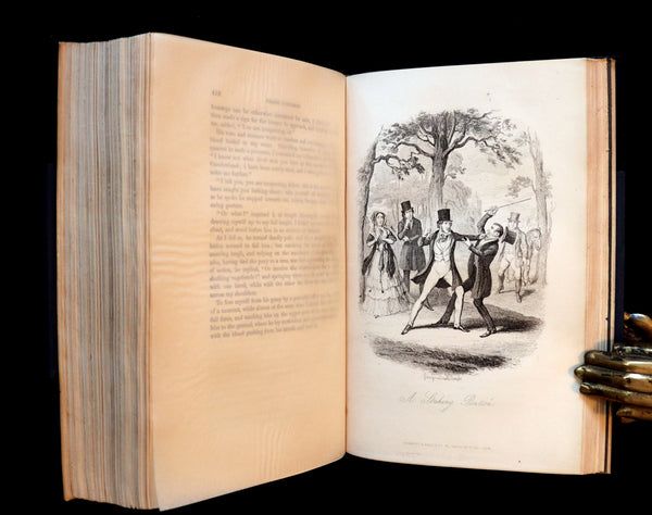 1850 First Edition Bound by Sangorski - FRANK FAIRLEGH Illustrated by Cruikshank.