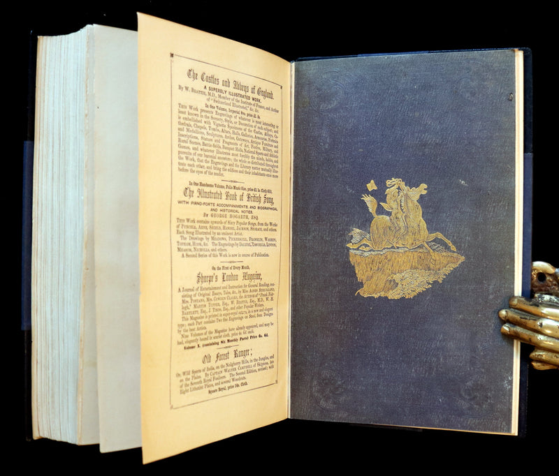 1850 First Edition Bound by Sangorski - FRANK FAIRLEGH Illustrated by Cruikshank.