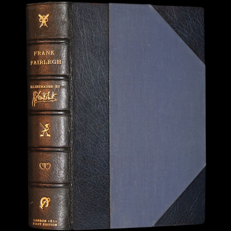 1850 First Edition Bound by Sangorski - FRANK FAIRLEGH Illustrated by Cruikshank.