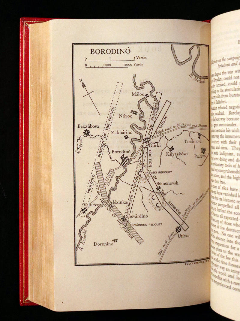 1943 Rare book in Fine Bayntun Riviere Binding - WAR AND PEACE by Count Leo Tolstoy.