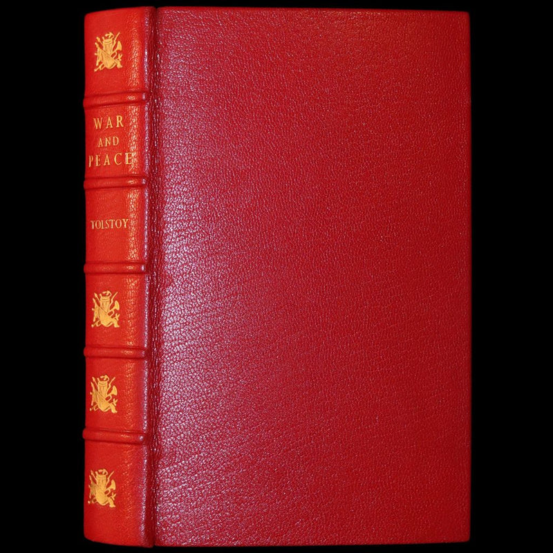 1943 Rare book in Fine Bayntun Riviere Binding - WAR AND PEACE by Count Leo Tolstoy.