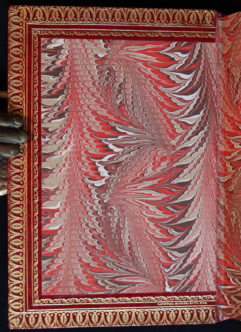 1852 Fine Bayntun Binding - The Poetical Works of EDGAR ALLAN POE. Illustrated.