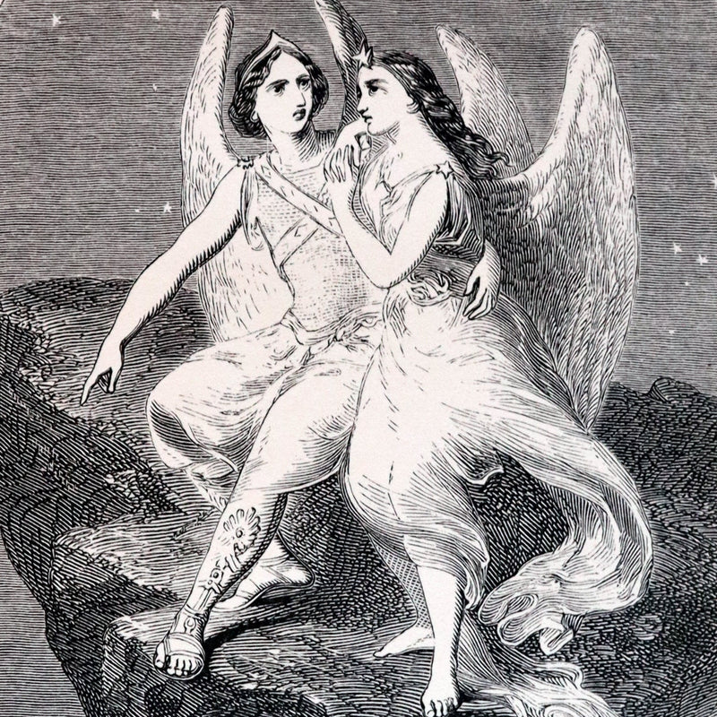 1852 Fine Bayntun Binding - The Poetical Works of EDGAR ALLAN POE. Illustrated.