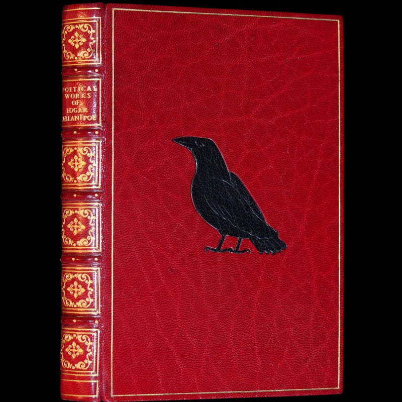 1852 Fine Bayntun Binding - The Poetical Works of EDGAR ALLAN POE. Illustrated.