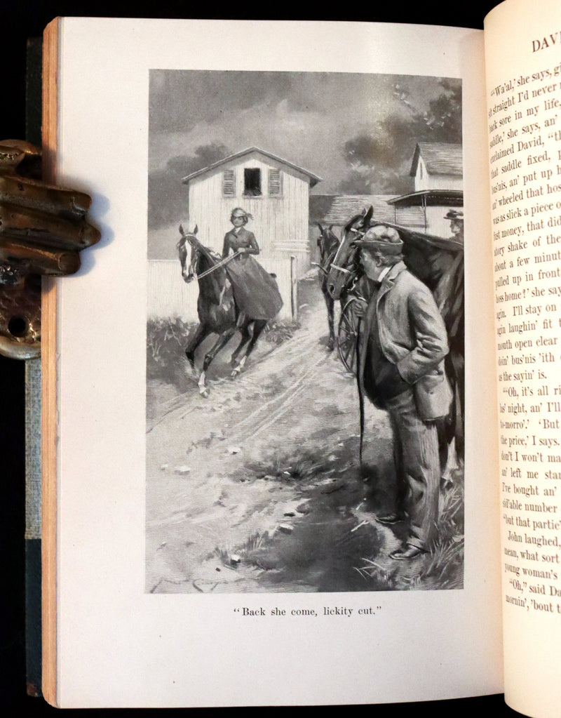 1900 First Illustrated Edition - David Harum, A Story of Horse Trading illustrated by Clinedinst.