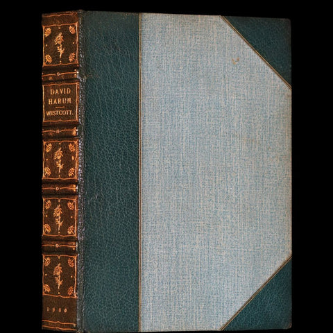 1900 1st Illustrated Edition in a nice binding - David Harum A Story of American Life by Westcott. Horse trading.