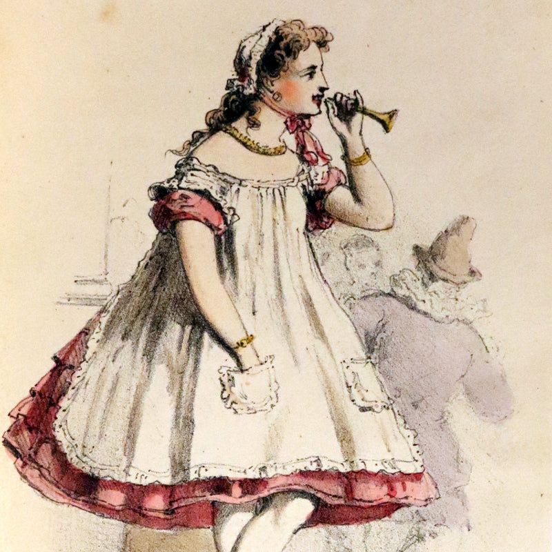 1860 Scarce Leporello Book ~ Famous Dancers of La Closerie des Lilas in Chromolithographs.