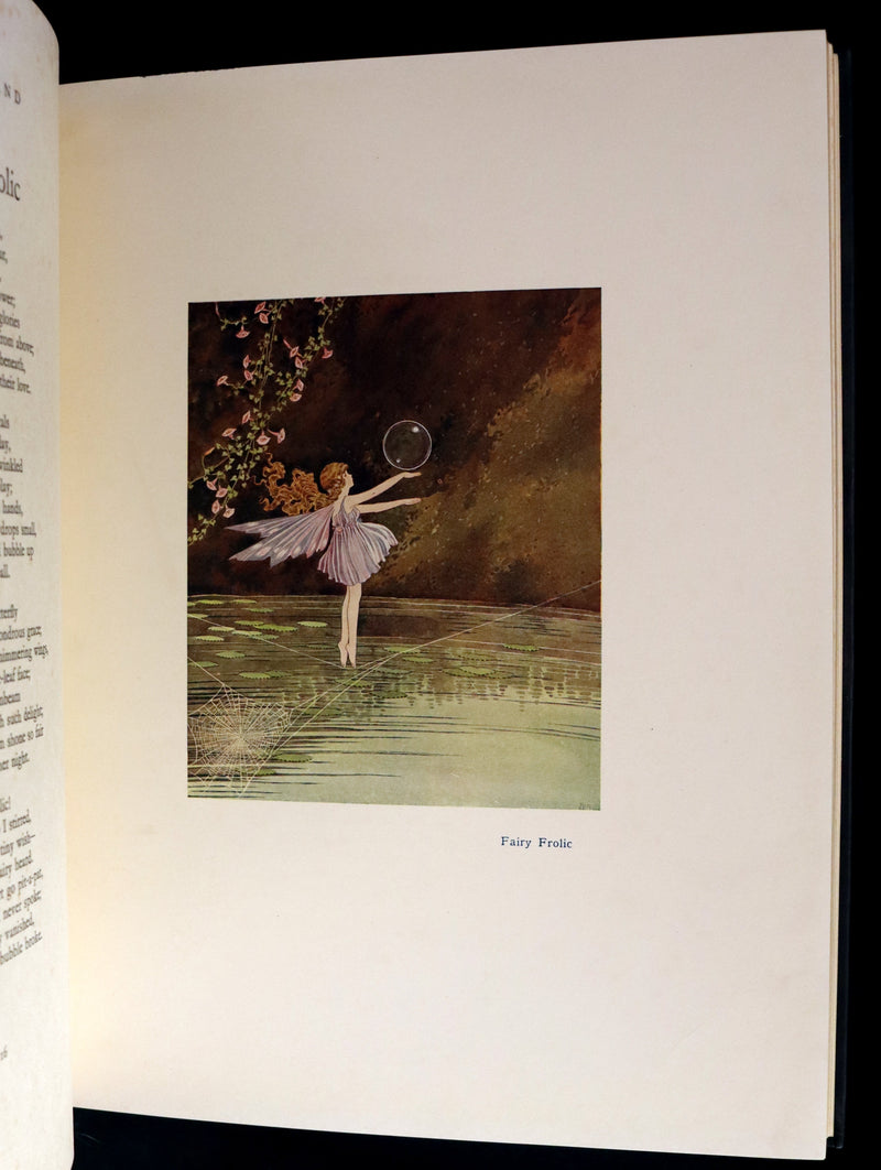 1931 First UK Edition in a beautiful binding ~ FAIRYLAND by Ida Rentoul Outhwaite color illustrated.