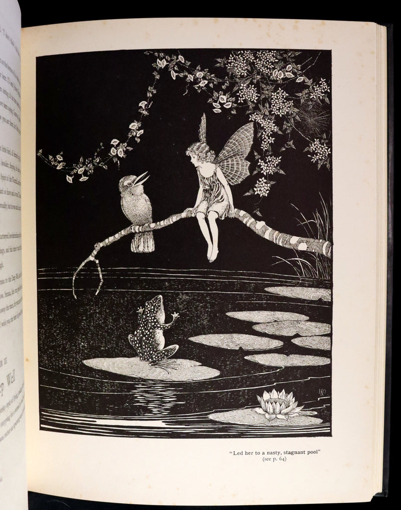 1931 First UK Edition in a beautiful binding ~ FAIRYLAND by Ida Rentoul Outhwaite color illustrated.