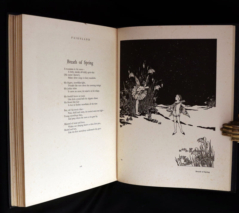 1931 First UK Edition in a beautiful binding ~ FAIRYLAND by Ida Rentoul Outhwaite color illustrated.