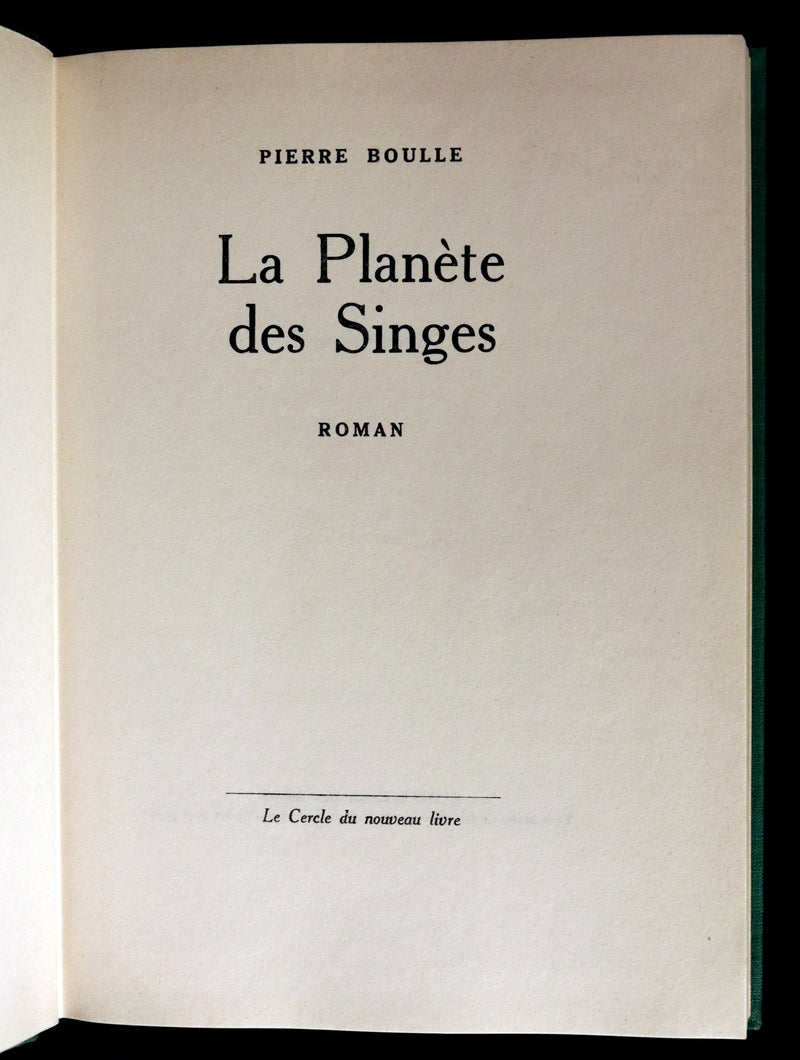 1963 Rare First Limited Edition - La Planete des Singes (The Planet of the Apes) by Pierre Boulle.