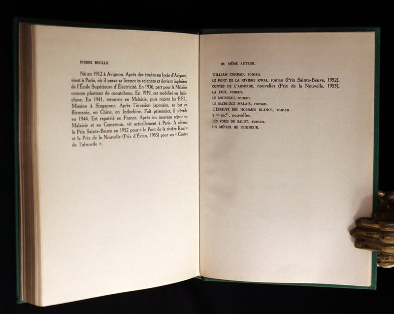 1963 Rare First Limited Edition - La Planete des Singes (The Planet of the Apes) by Pierre Boulle.