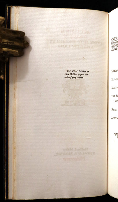 1895 Rare Limited First Edition - Knighthood and Chivalry Medieval History of Aucassin and Nicolette.