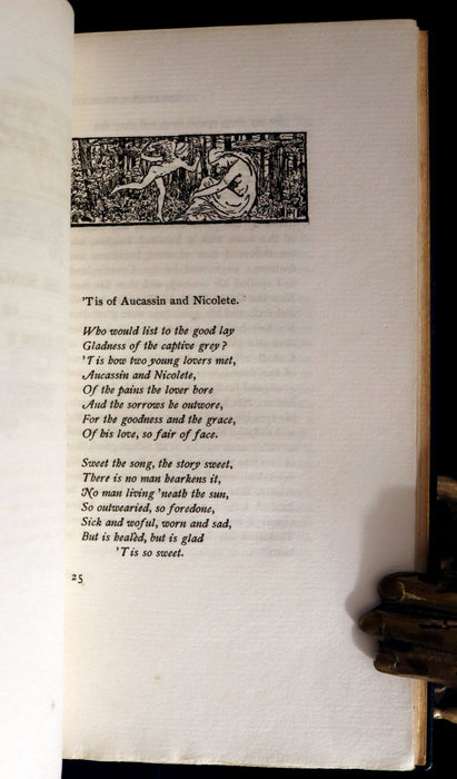 1895 Rare Limited First Edition - Knighthood and Chivalry Medieval History of Aucassin and Nicolette.