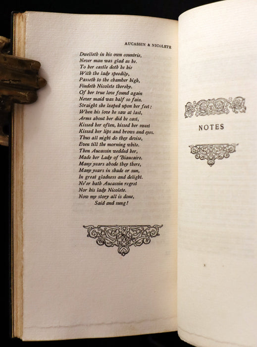 1895 Rare Limited First Edition - Knighthood and Chivalry Medieval History of Aucassin and Nicolette.