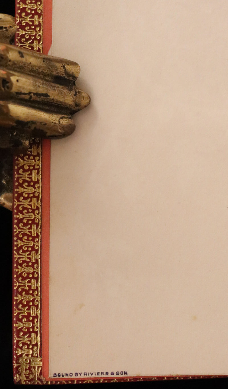 1925 Rare Book in a beautiful Riviere binding - MEDIEVAL HISTORY of Aucassin & Nicolette. Knighthood and Chivalry.