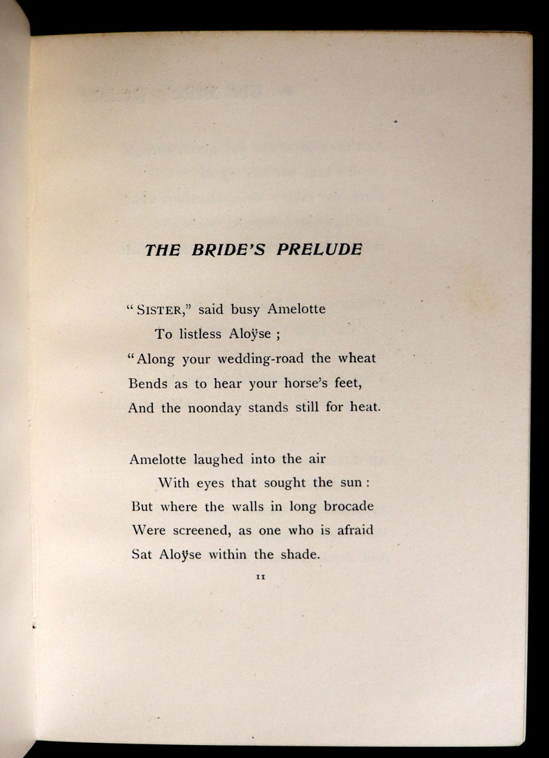 1898 Scarce Pre-Raphaelite Book set - Works of Dante Gabriel Rossetti - Siddal Edition with Bookcase.