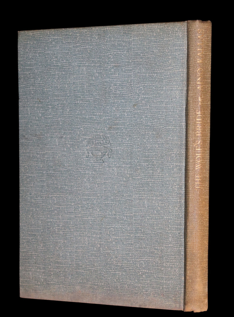 1930 Scarce First Edition on Werewolves - The Wolf's Bride: A Tale From Estonia by Aino Kallas.
