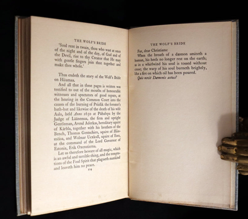 1930 Scarce First Edition on Werewolves - The Wolf's Bride: A Tale From Estonia by Aino Kallas.