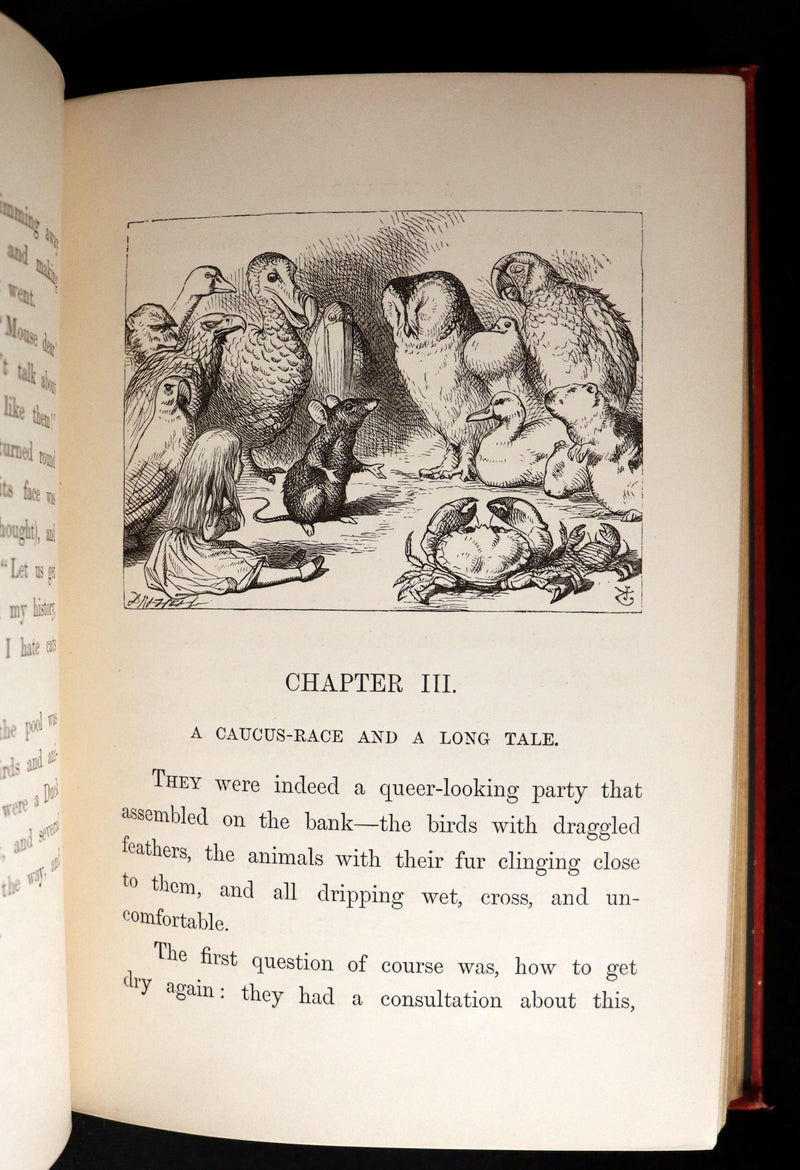 1883 Rare with John Tenniel Signature - Alice's Adventures in Wonderland by Lewis Carroll.