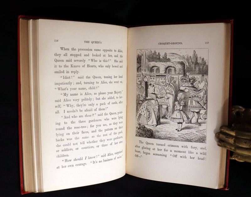1883 Rare with John Tenniel Signature - Alice's Adventures in Wonderland by Lewis Carroll.