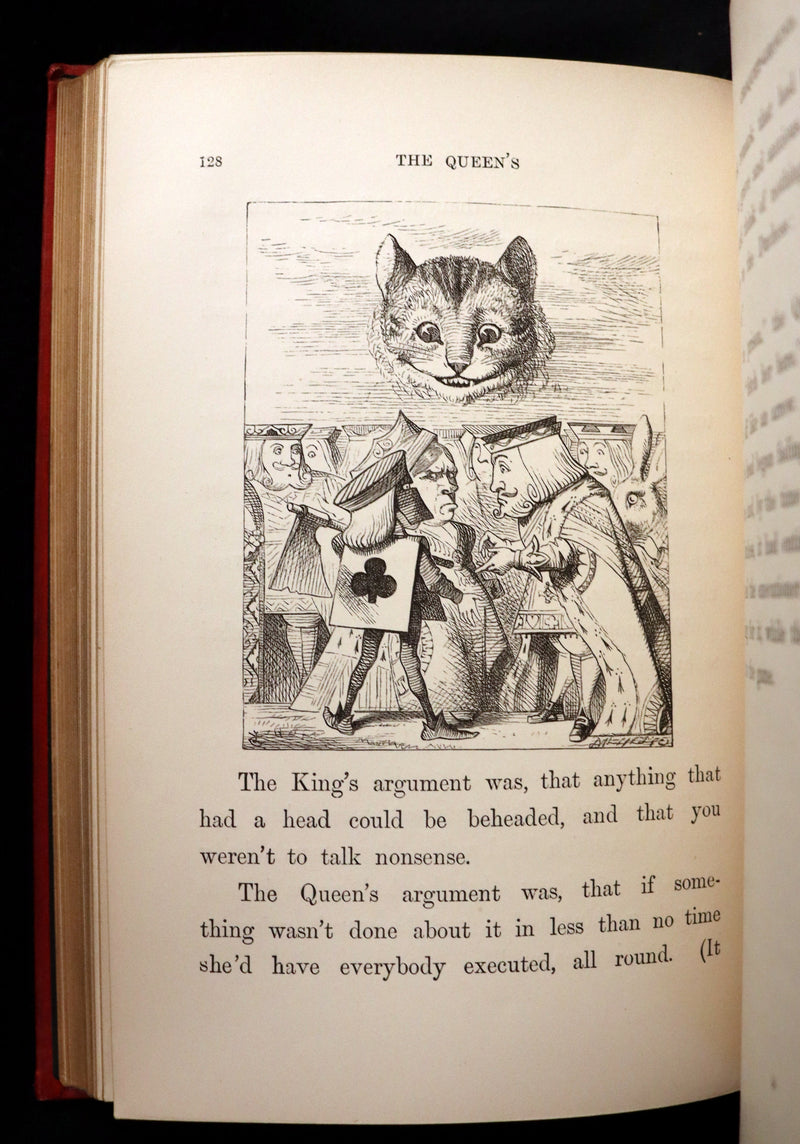 1883 Rare with John Tenniel Signature - Alice's Adventures in Wonderland by Lewis Carroll.