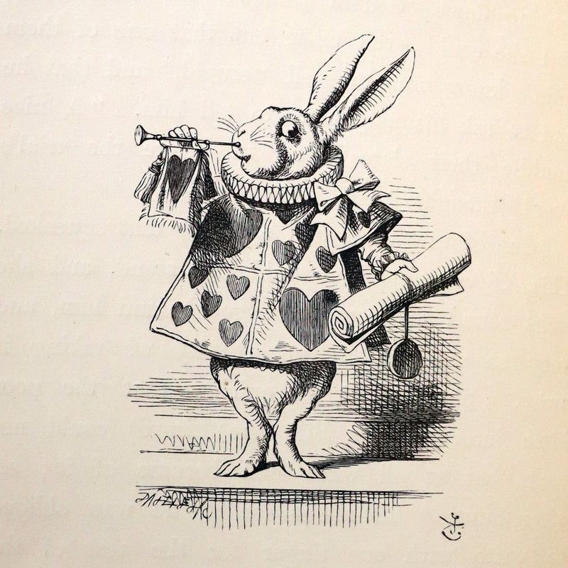 1883 Rare with John Tenniel Signature - Alice's Adventures in Wonderland by Lewis Carroll.