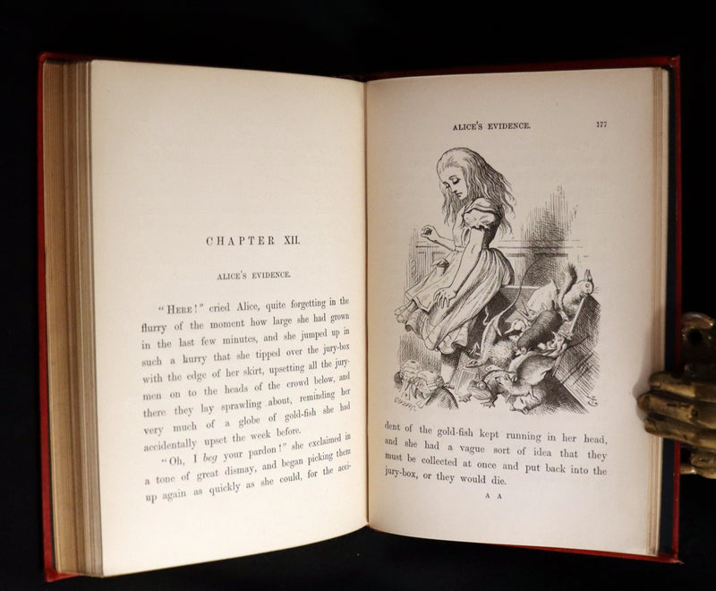 1883 Rare with John Tenniel Signature - Alice's Adventures in Wonderland by Lewis Carroll.