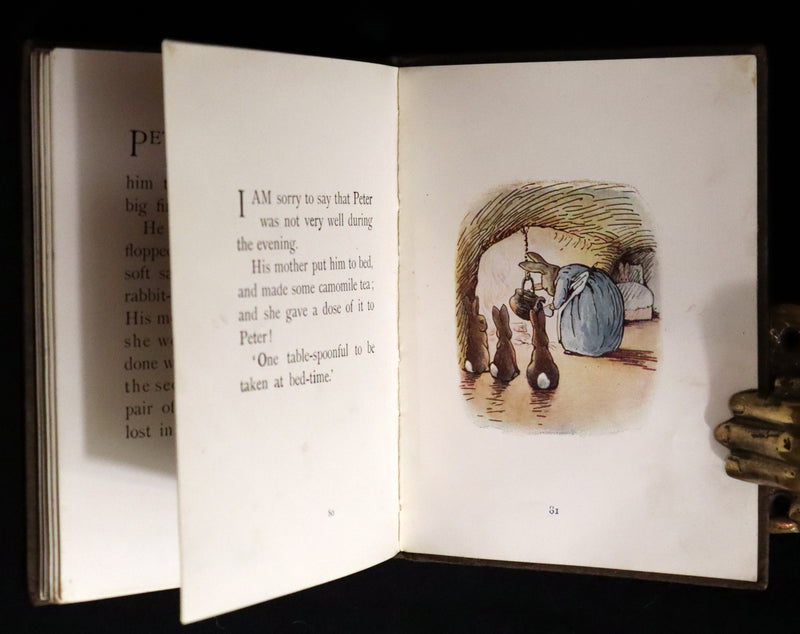 1904 Rare Early Printing - The Tale of Peter Rabbit illustrated by Beatrix Potter.