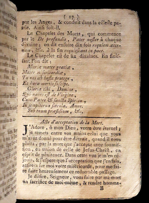 1776 First Book printed in Montreal - Mesplet Reglement de la Confrerie de l'Adoration Perpetuelle du S Sacrement et de la Bonne Mort.