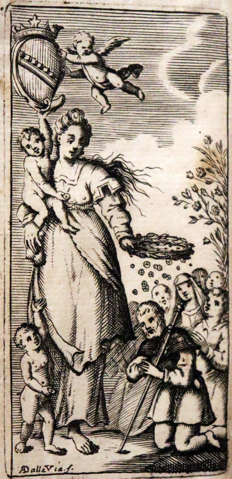 1700 Scarce Italian Vellum Book - La Causa De Ricchi Overo Il Debito by Giovanni Pietro Pinamonti. First Edition.