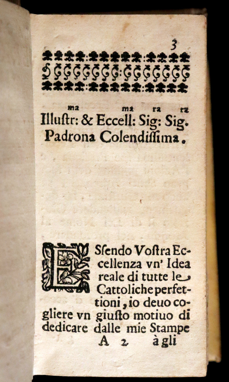 1700 Scarce Italian Vellum Book - La Causa De Ricchi Overo Il Debito by Giovanni Pietro Pinamonti. First Edition.