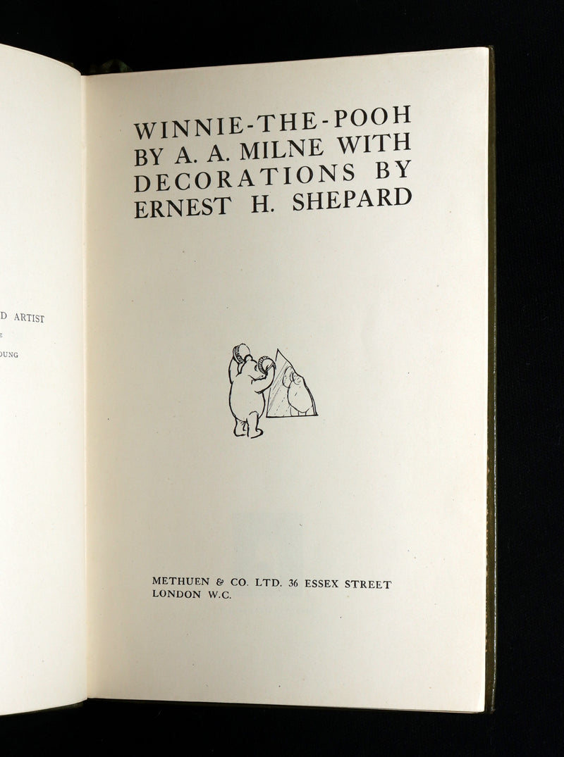 1926 First Deluxe Edition - Winnie-The-Pooh by A. A. Milne and E. H. Shepard