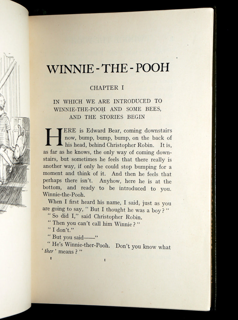 1926 First Deluxe Edition - Winnie-The-Pooh by A. A. Milne and E. H. Shepard