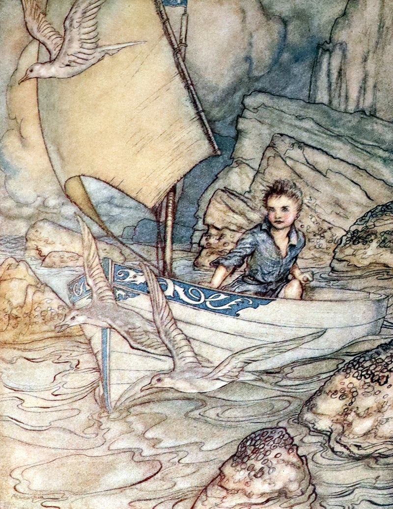 1918 Rare First Edition - The Springtide of Life, Poems of Childhood illustrated by Arthur Rackham.